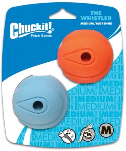 Chuckit Dog Toy The Whistler Ball 2 Pack