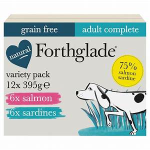 Forthglade Fish Salmon & Sardines Wet Dog Food Variety 12PK