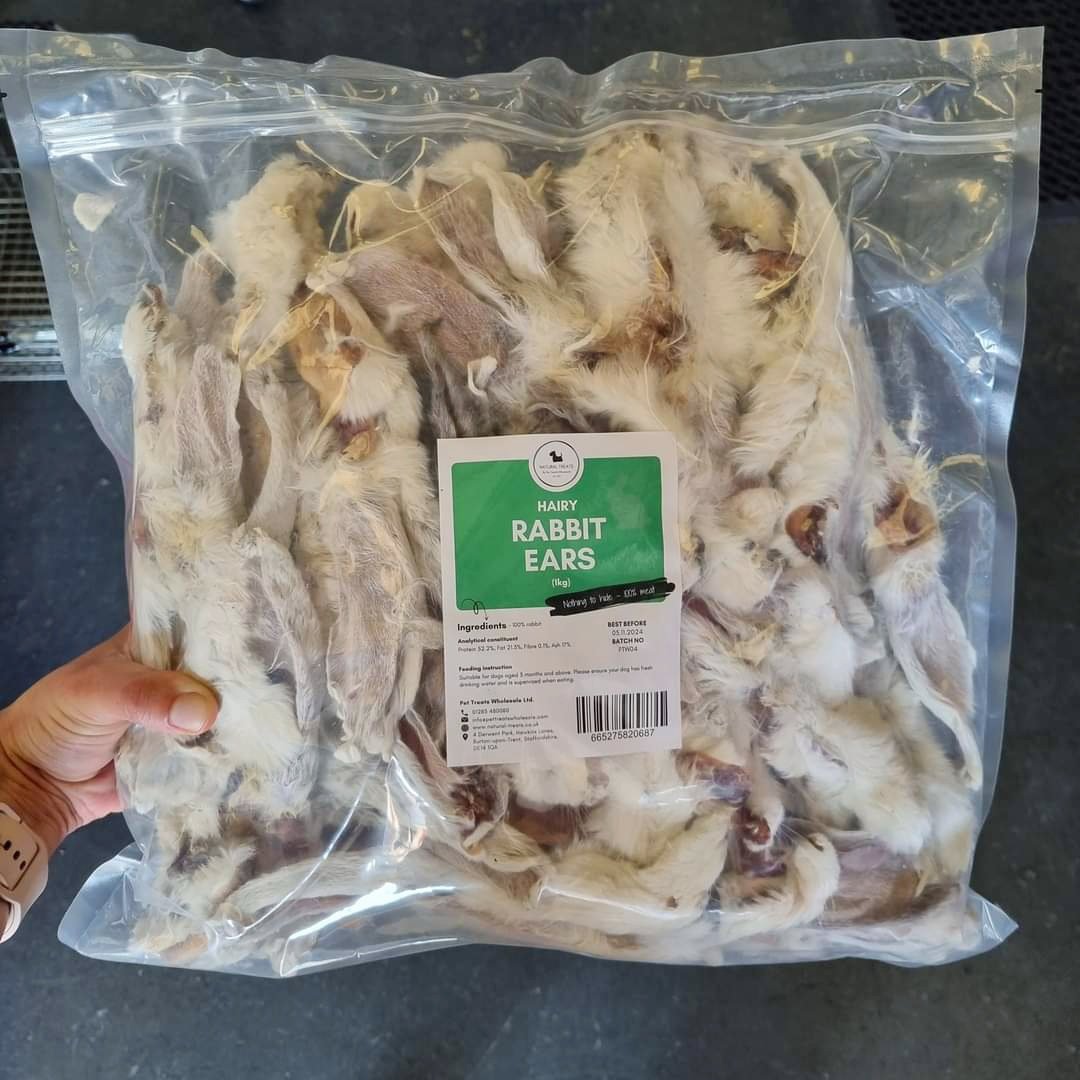Pet Treat Wholesale Hairy Rabbit Ears 1kg