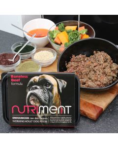 Nutriment Raw Dog Food Boneless Beef Formula