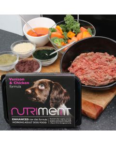 Nutriment Raw Dog Food Venison With Chicken Formula 500g