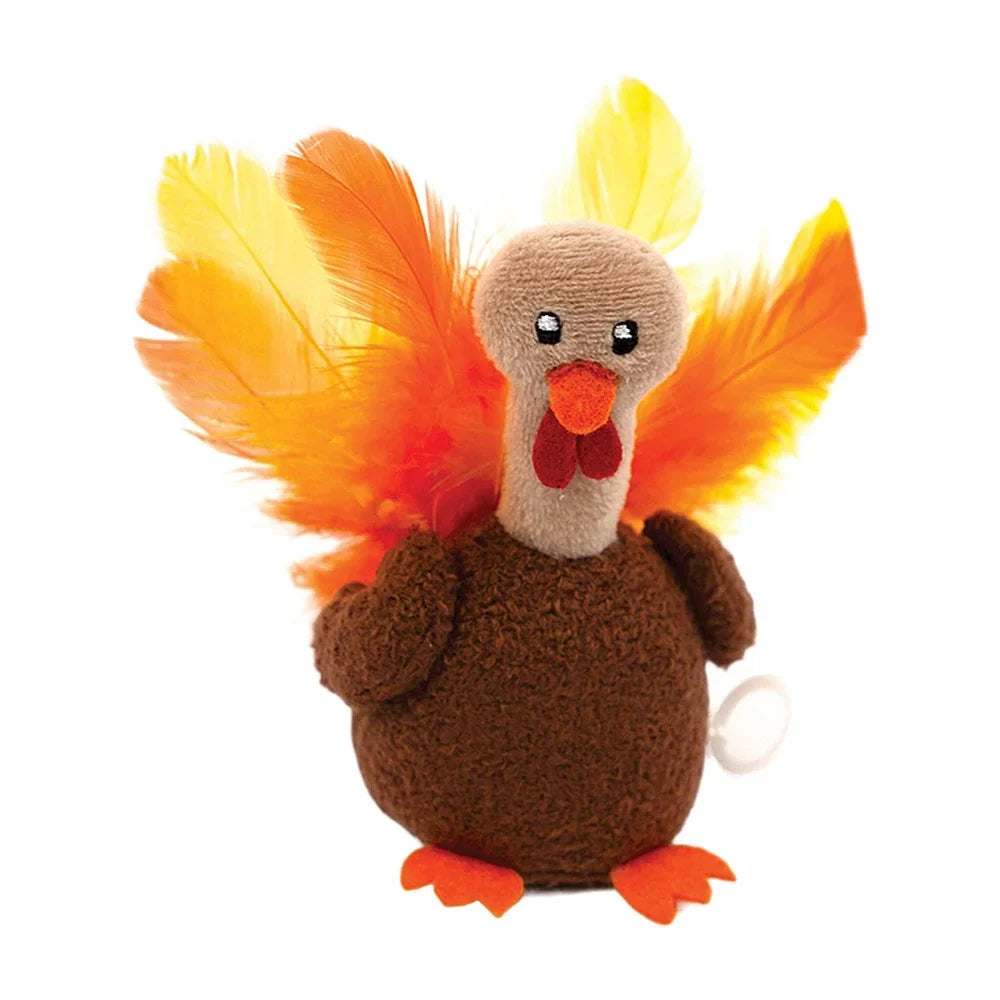 Happy Pet Christmas Cat Shaking Terry Turkey