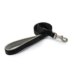 Ancol Viva Padded Snap Lead Black 100cm 2.5cm