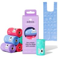 Adios Poop Bags Rainbow Tie Handle 120PK