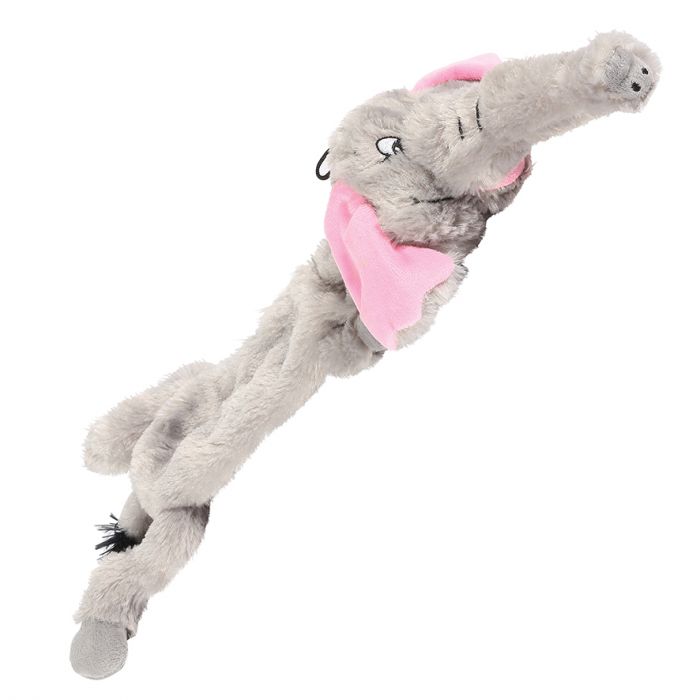 Happy Pet Dog Toy Wild Crinkler Elephant
