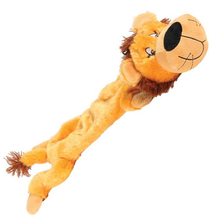Happy Pet Dog Toy Wild Crinkler Lion