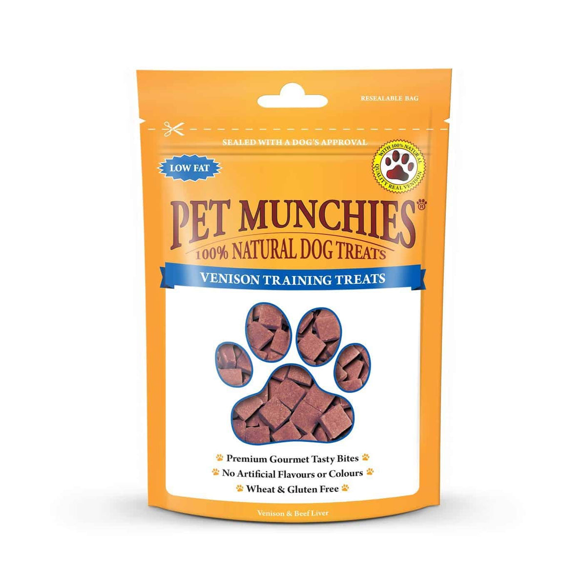 Pet Munchies Natural Dog Training Treats Venison 50g