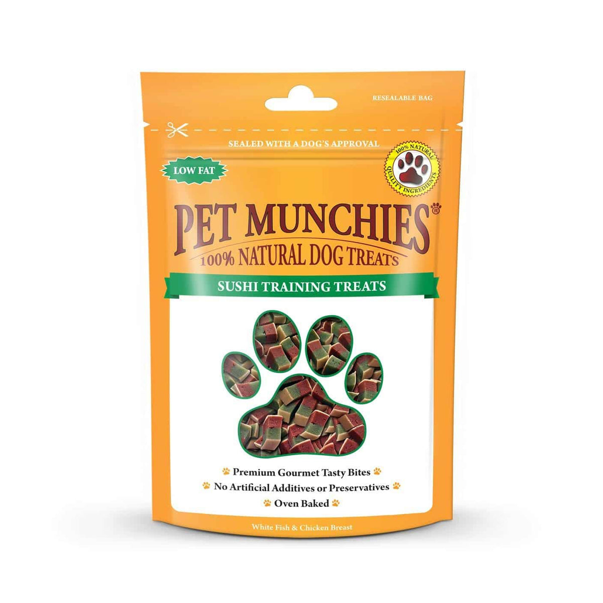 Pet Munchies Natural Dog Training Treats Sushi 50g