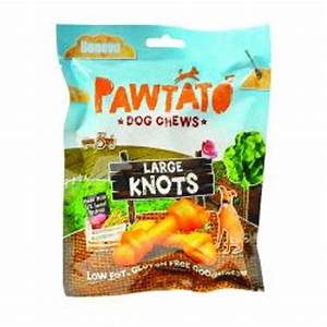 Pawtato Large Knots Vegan Dog Chews 180G