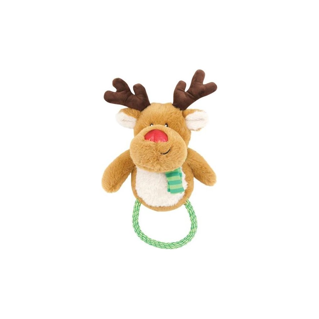 Happy Pet Christmas Ronny Reindeer Rope Toy