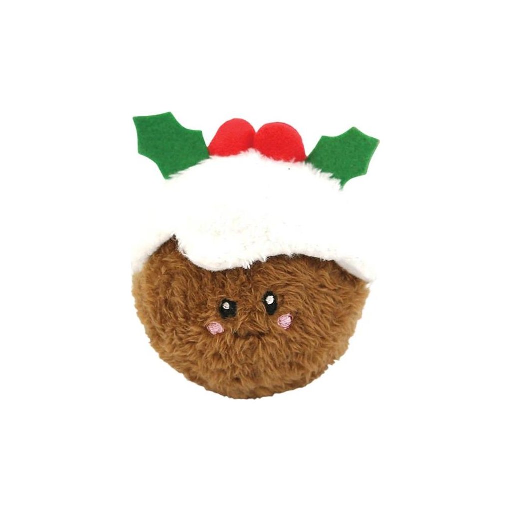 Happy Pet Christmas Pudding Squeaker Ball