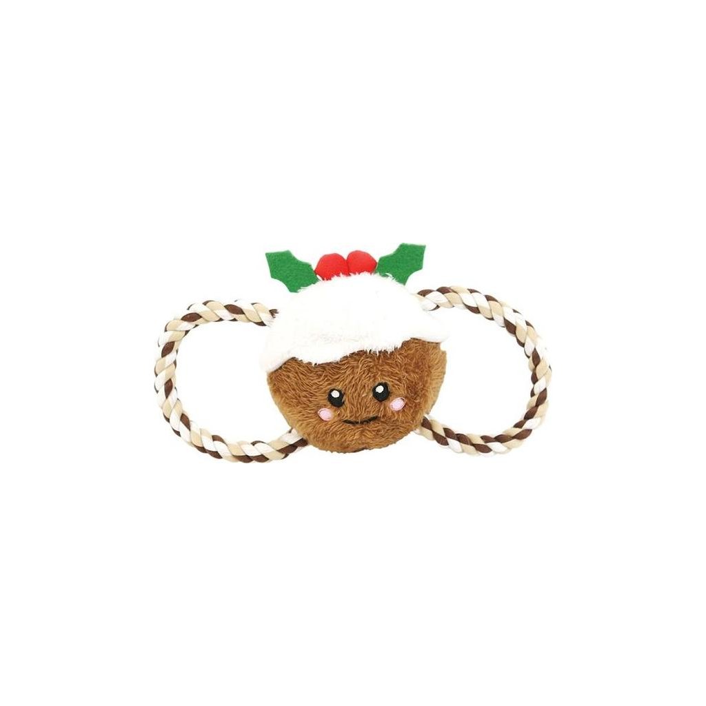 Happy Pet Christmas Pudding Tug of War Toy