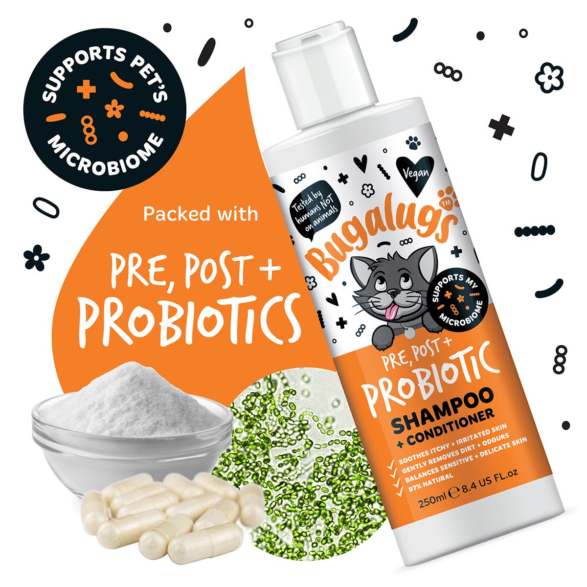 Bugalugs Probiotic Shampoo 250ml