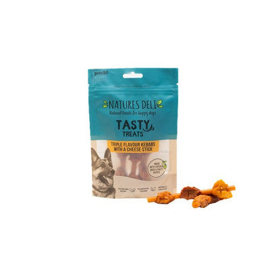 Natures Deli Triple Kebab with Cheese 100g