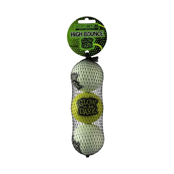 Sports Pet Dog Toy Glow in the Dark Balls 3 Pack