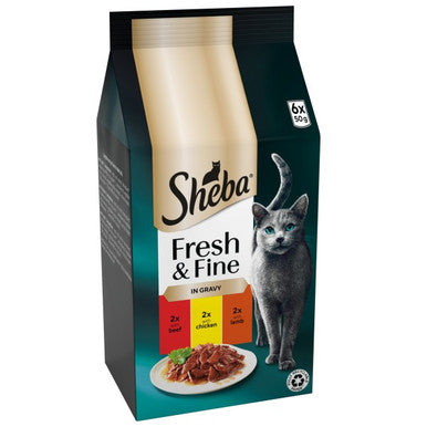 Sheba Fresh & Fine Gravy 6x50g