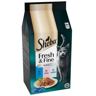 Sheba Fresh & Fine Jelly 6x50g