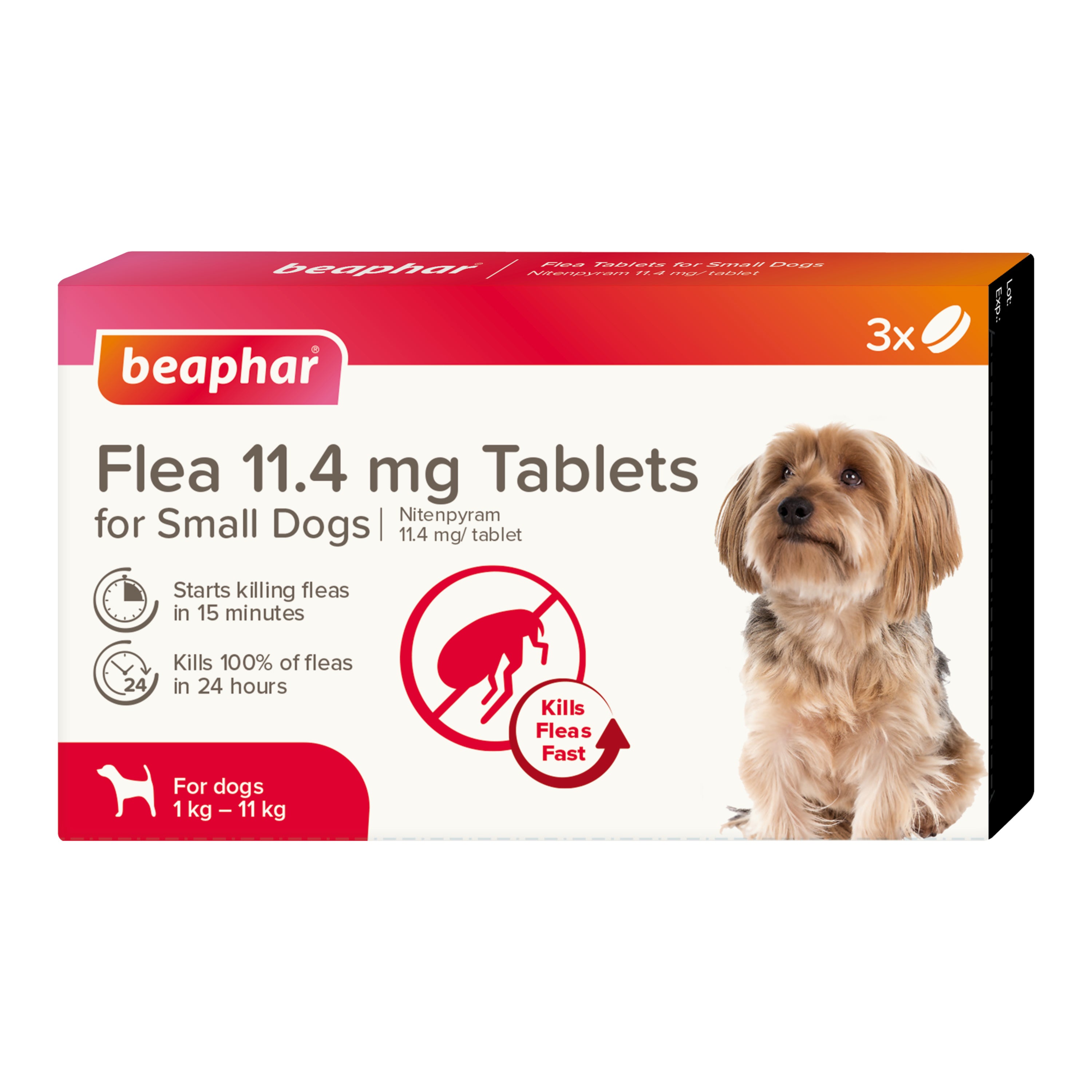 Beapher Dog Small Flea Tablets 3pk