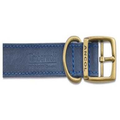 Ancol Timberwolf Leather Dog Collar