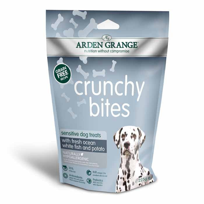 Arden Grange Dog Treat Crunchy Bites Sensitive 225G