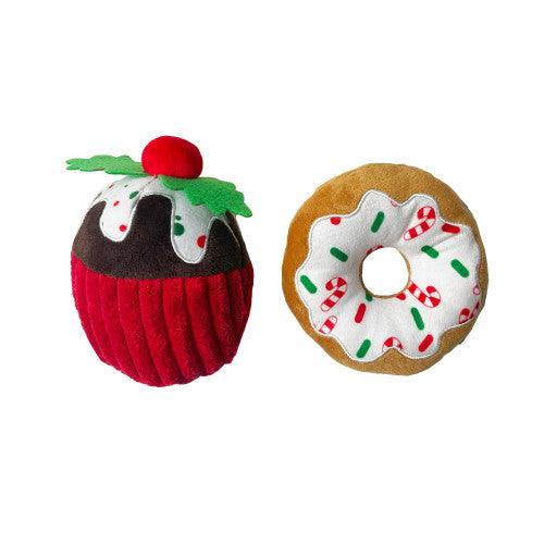 Happy Pet Christmas Donut & Pudding 2PK