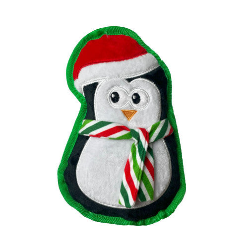 Happy Pet Christmas Penguin Flat Squeaker