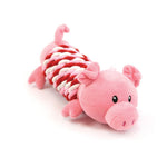 Happy Pet Christmas Pig in a Rope Blanket