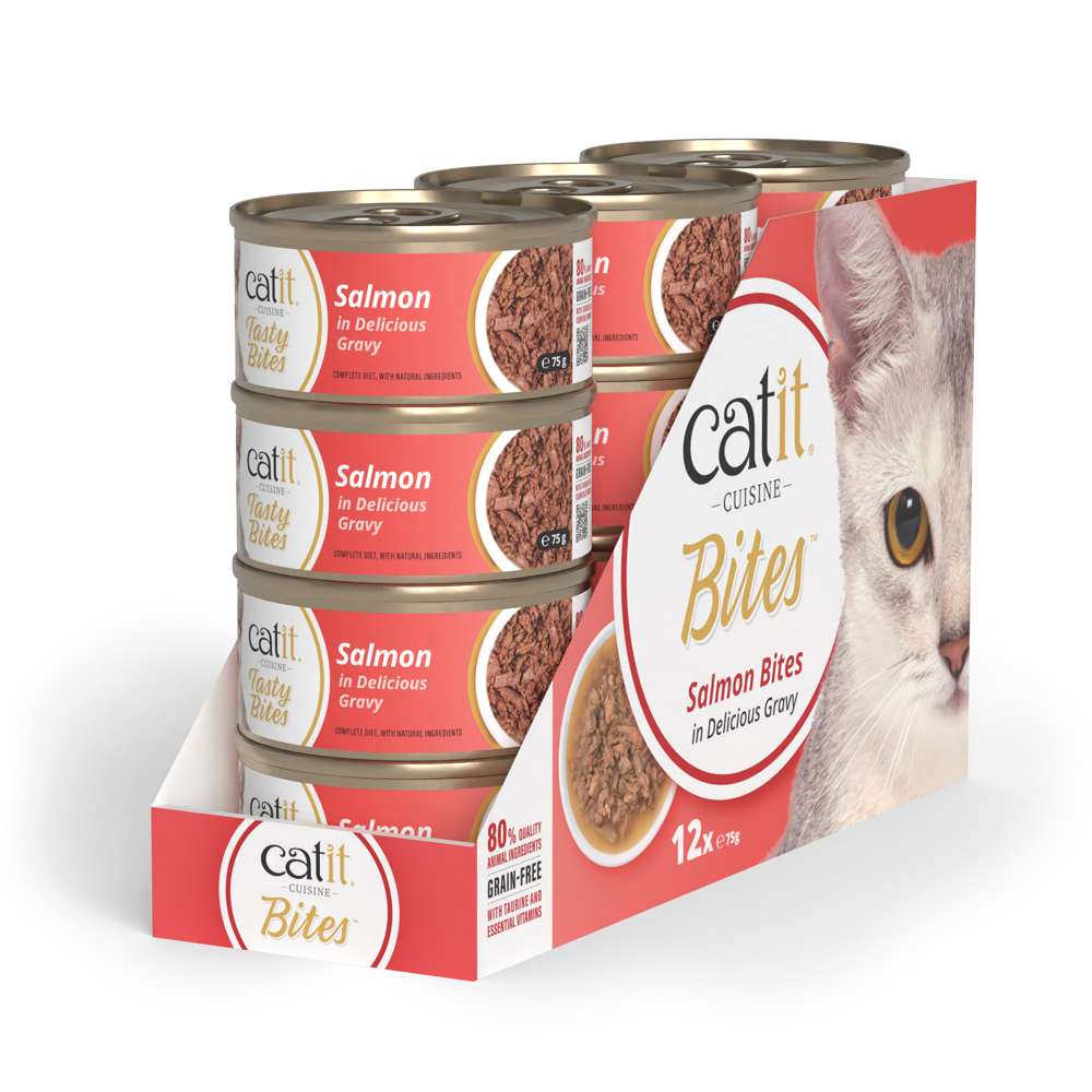 Catit Cuisine Bites Salmon in Gravy 75g