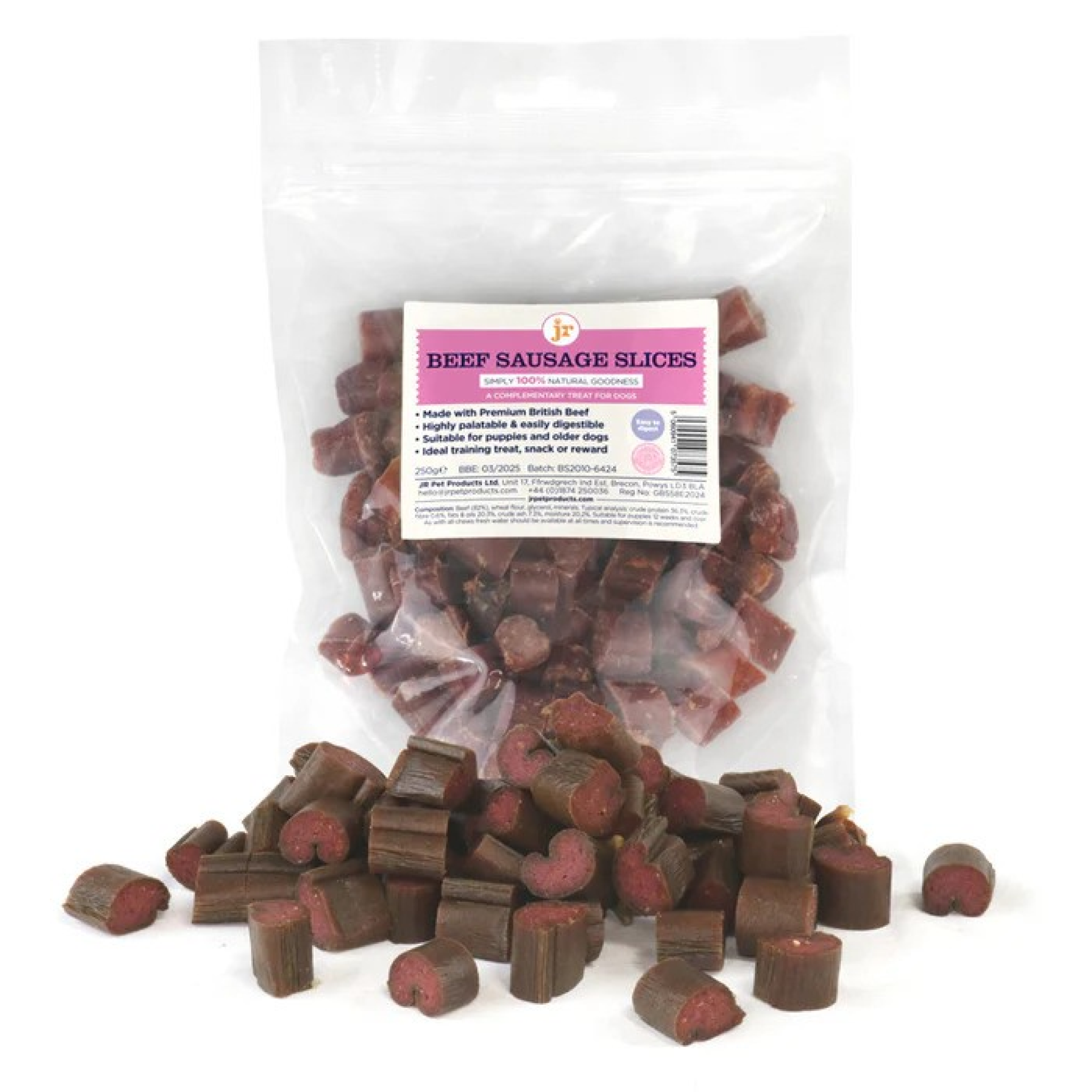 JR Sausage Slices Beef 250g