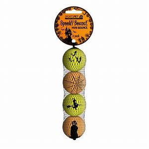 Sports Pet Mini Bounce Halloween Balls 4PK