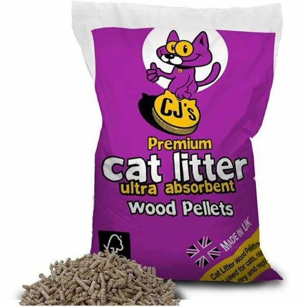 CJ's Wood Pellet Cat Litter 30L