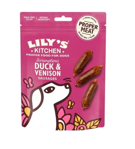 Lily's Duck & Venison Sausage 70g