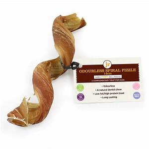 JR Pet Products Dog Treat Odourless Sprial Pizzle 15CM