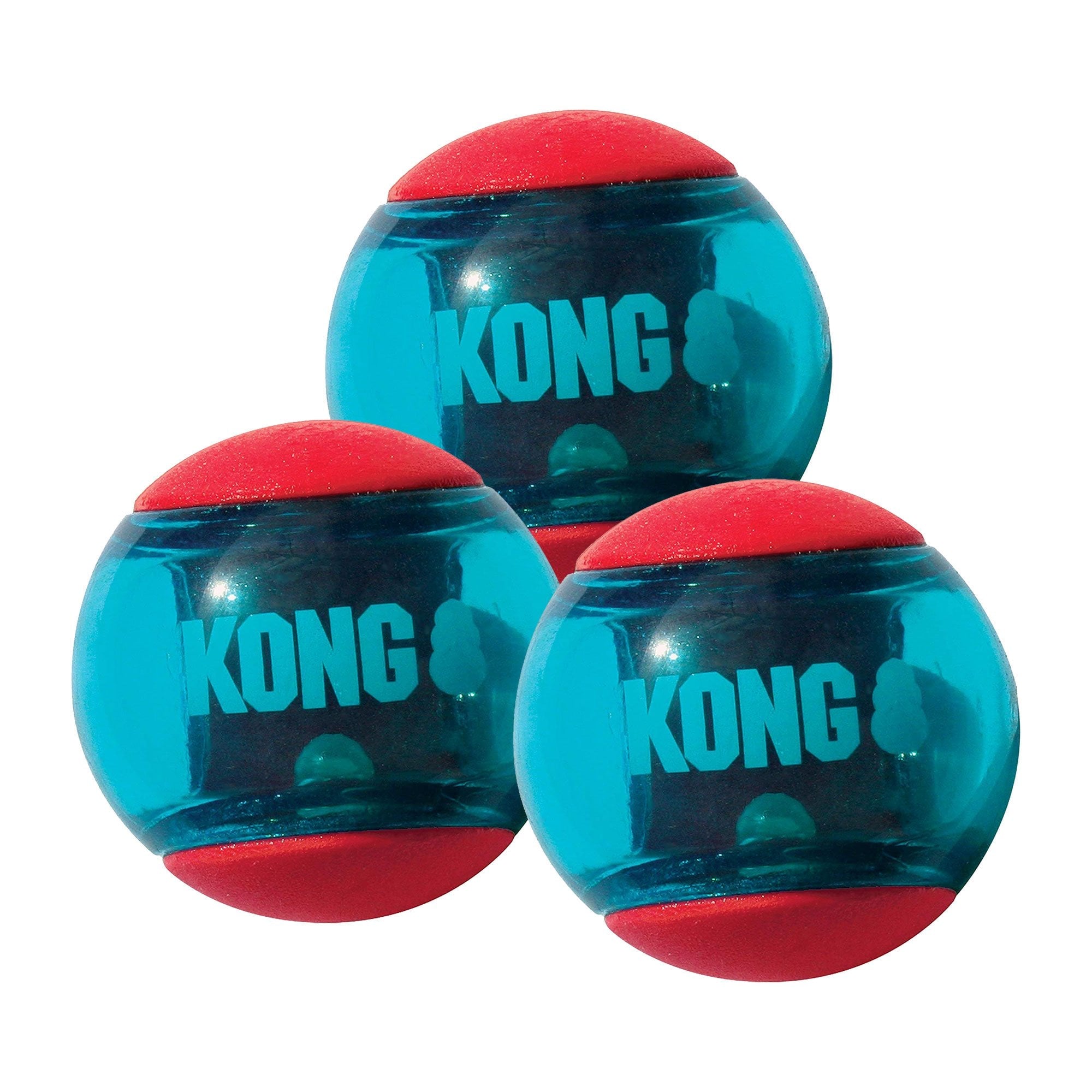 KONG Dog Toy Squeeze Action Ball 3pk