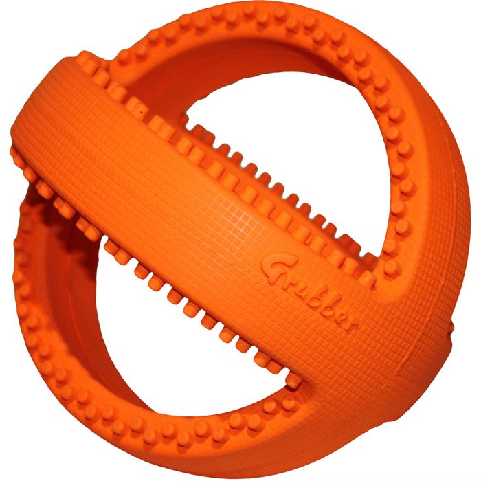 Happy Pet Dog Toy Grubber Football Orange Large