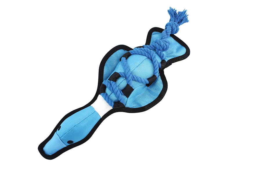 Happy Pet Dog Toy Cross Ropes Duck