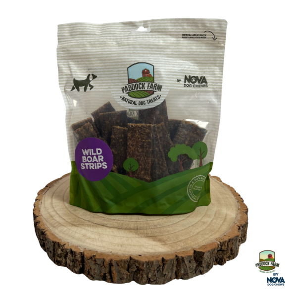 Nova Dog Treats 100% Wild Boar Strips 500G