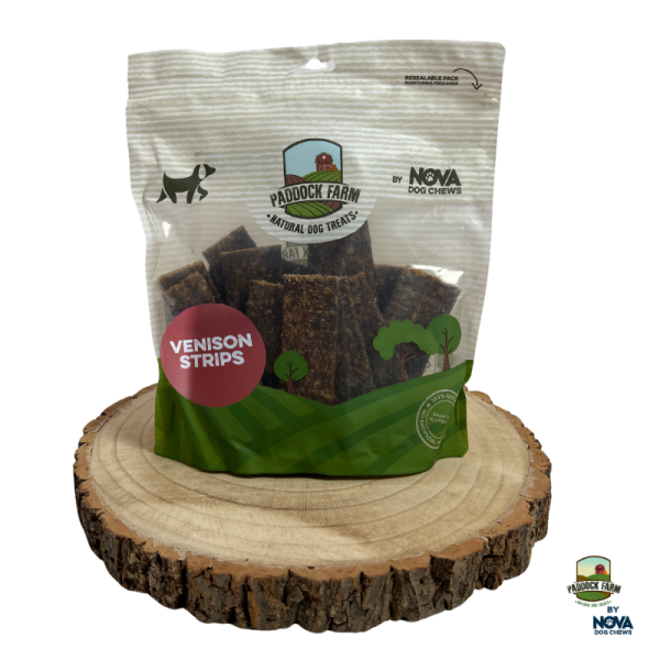 Nova Dog Treats 100% Venison Strips 500G