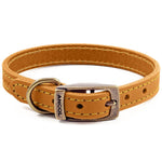 Ancol Timberwolf Leather Dog Collar
