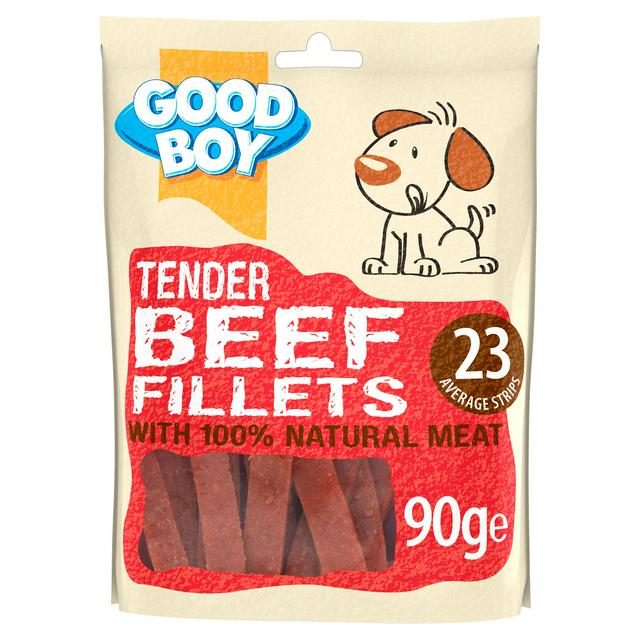 Good Boy Dog Treats Beef Fillets 90g