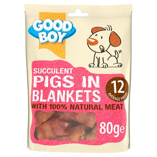 Good Boy Dog Treats Pigs in Blankets 80g