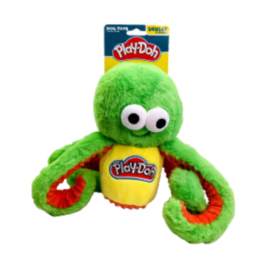 Hasbro Play-Doh Squeak & Crunch Octopus Green Large