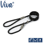 Ancol Viva Rope Slip Lead Black 120cm 1.2cm