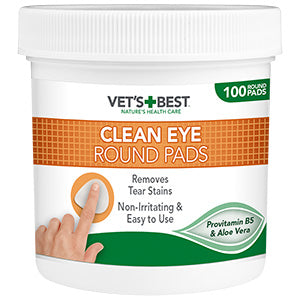 Vets Best Clean Eye Round Pads