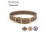 Ancol Timberwolf Leather Dog Collar Sable