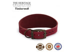 Ancol Timberwolf Leather Hound Dog Collar Pink