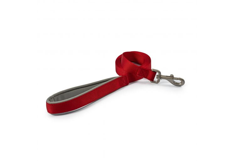 Ancol Viva Padded Snap Lead Red 100cm 1.9cm