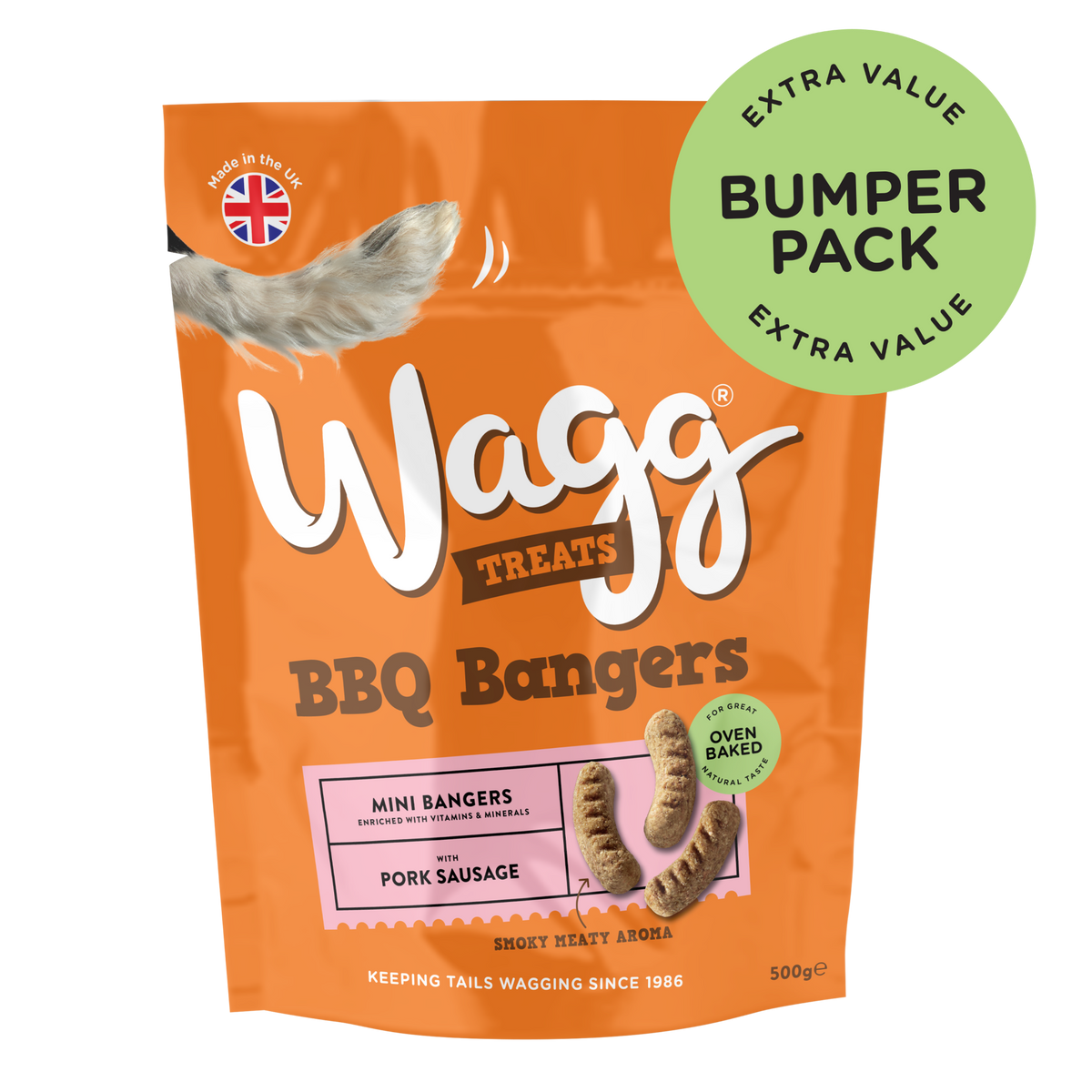 Wagg BBQ Bangers 500g