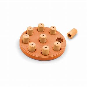 Outward Hound Dog Smart Composite Interactive Treat Puzzle Dog Toy Orange