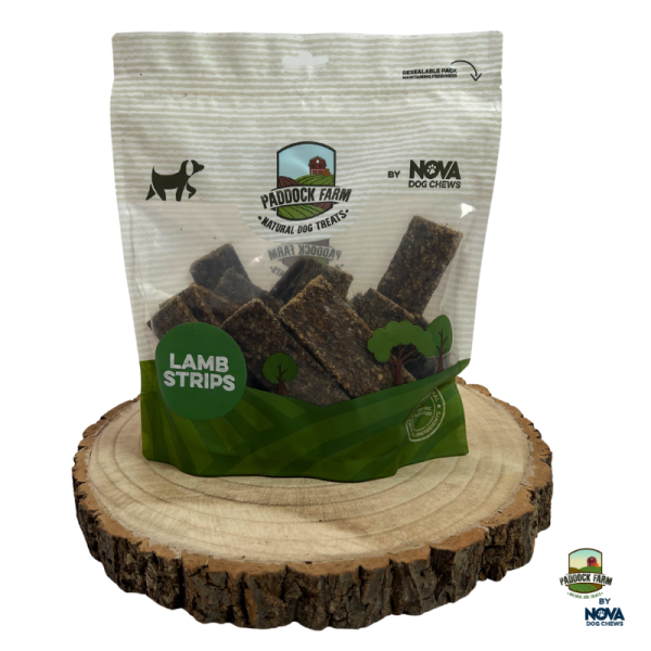 Nova Dog Treats 100% Lamb Strips 500G